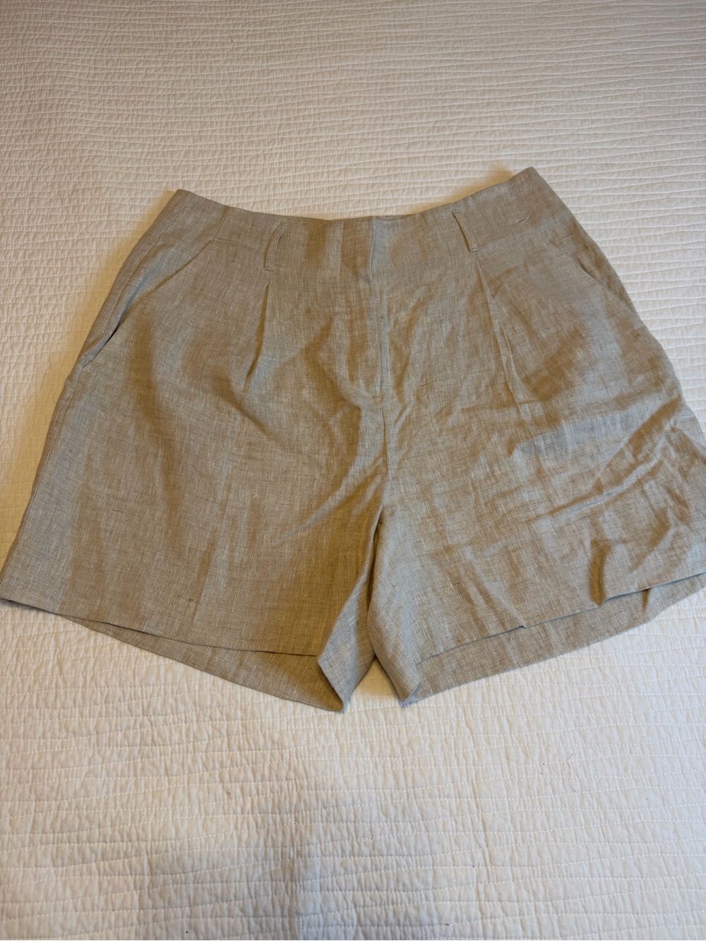 Banana Republic Lena 100% Linen Tailored Shorts 16 NWT